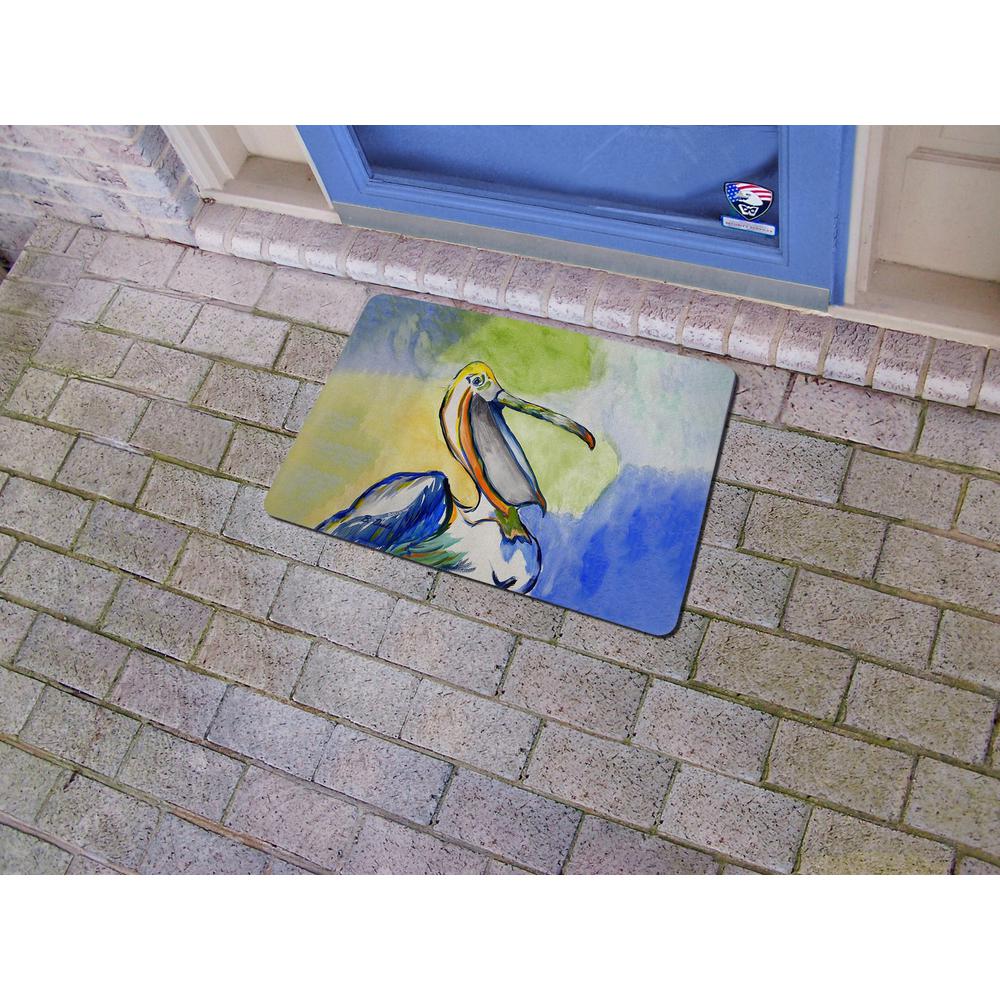 Happy Pelican Door Mat 18x26. Picture 2