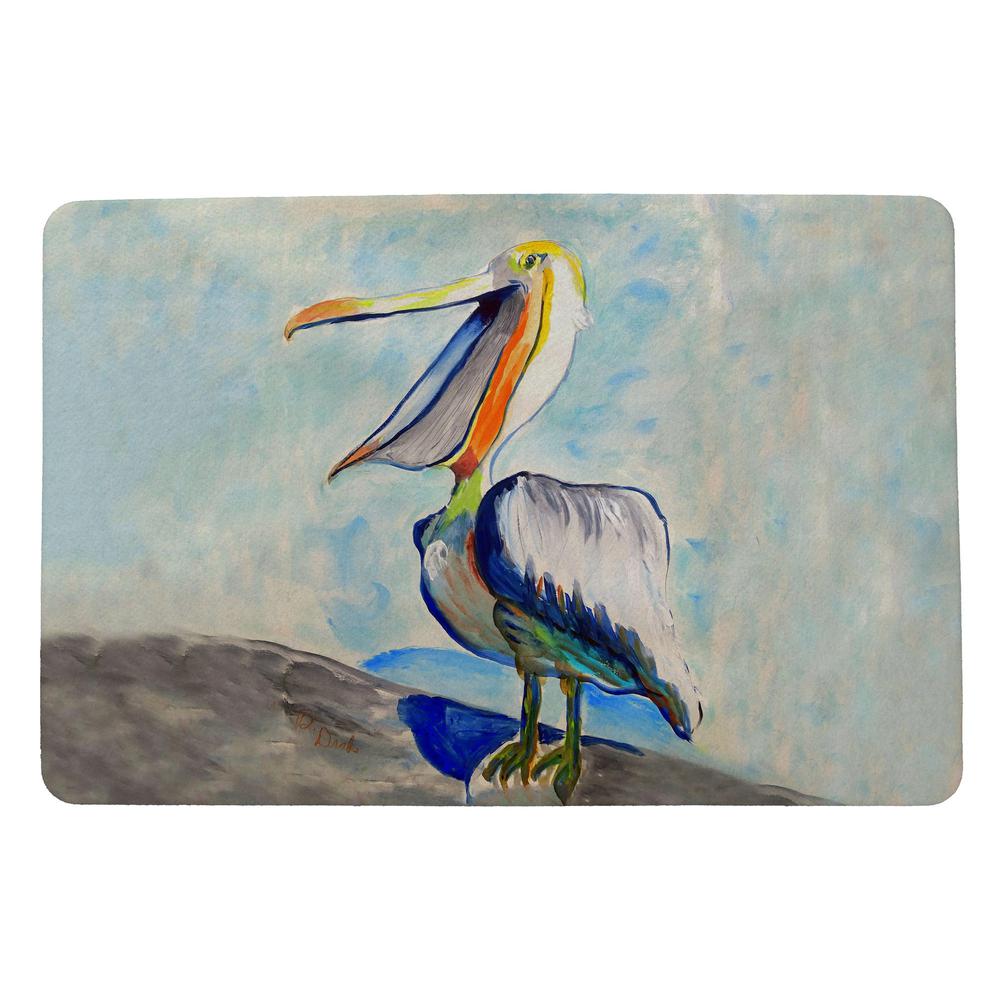 Talking Pelican Door Mat 18x26. Picture 1