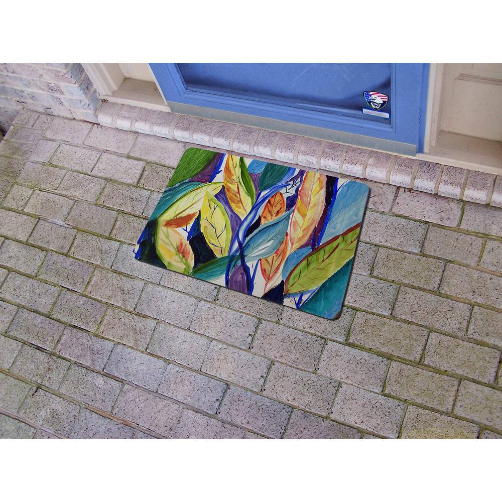 Gold Leaves Door Mat 18x26. Picture 2