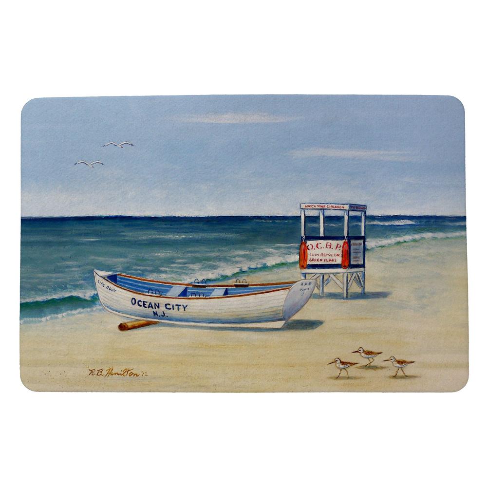 Ocean City Lifeguard Stand Door Mat 18x26. Picture 1