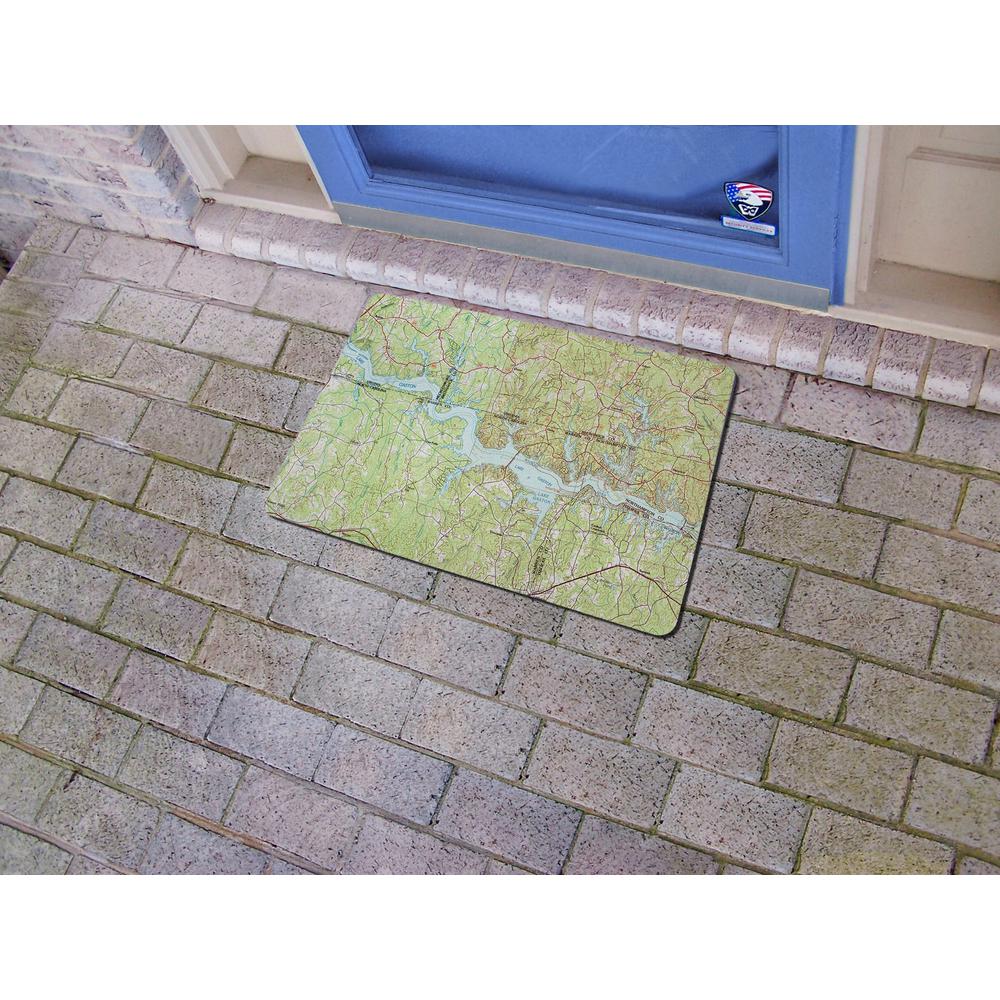 Lake Gaston, VA & NC Nautical Map Door Mat 18x26. Picture 2