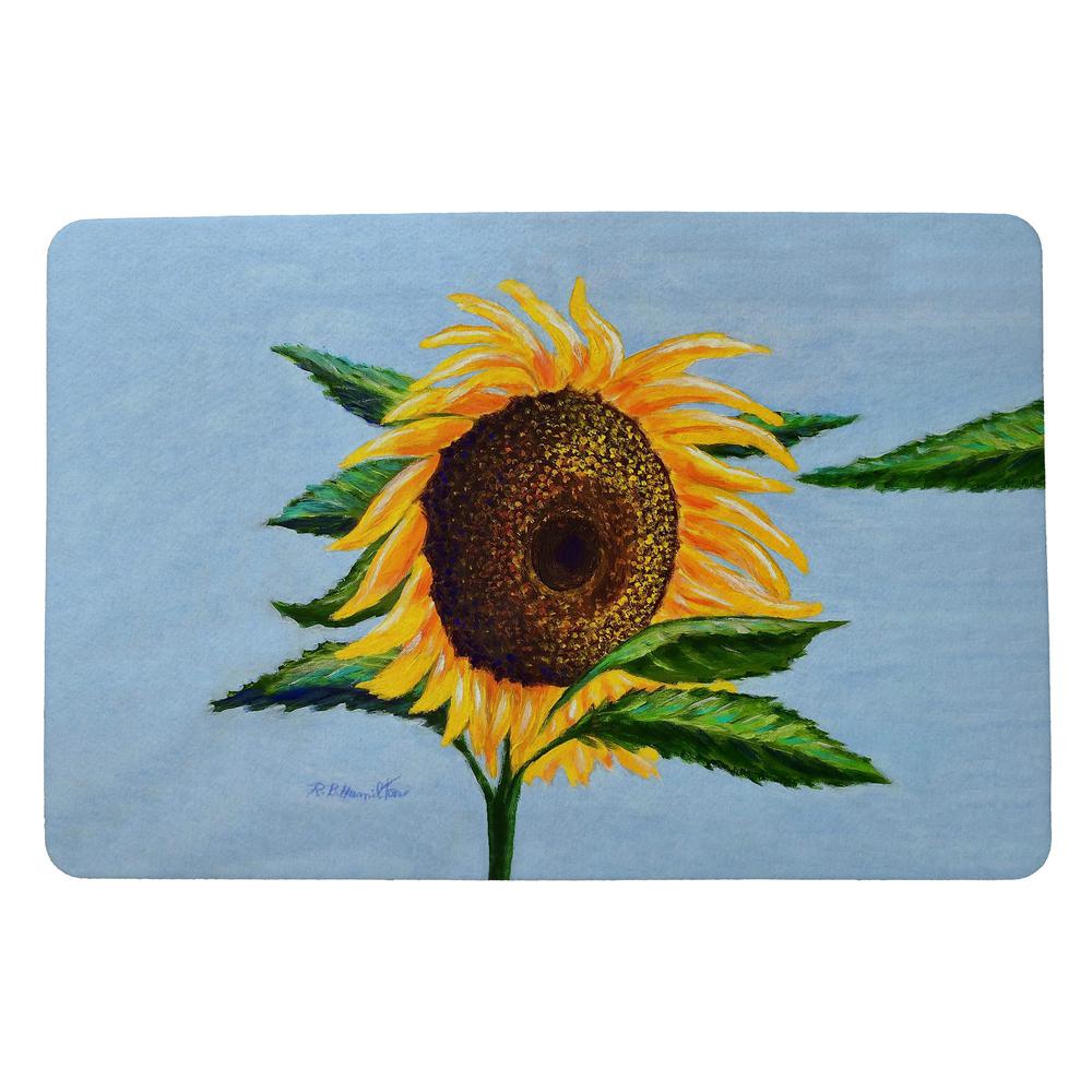 Sleepy Sunflower Door Mat 18x26. Picture 1