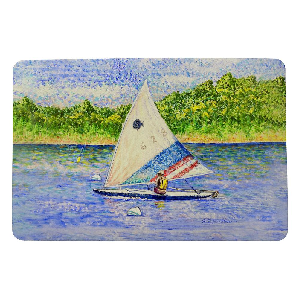 Sunfish Sailing Door Mat 18x26. Picture 1