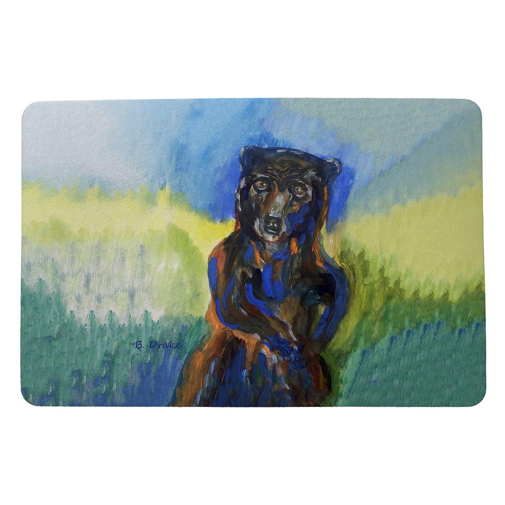 Dancing Bear Door Mat 18x26. Picture 1