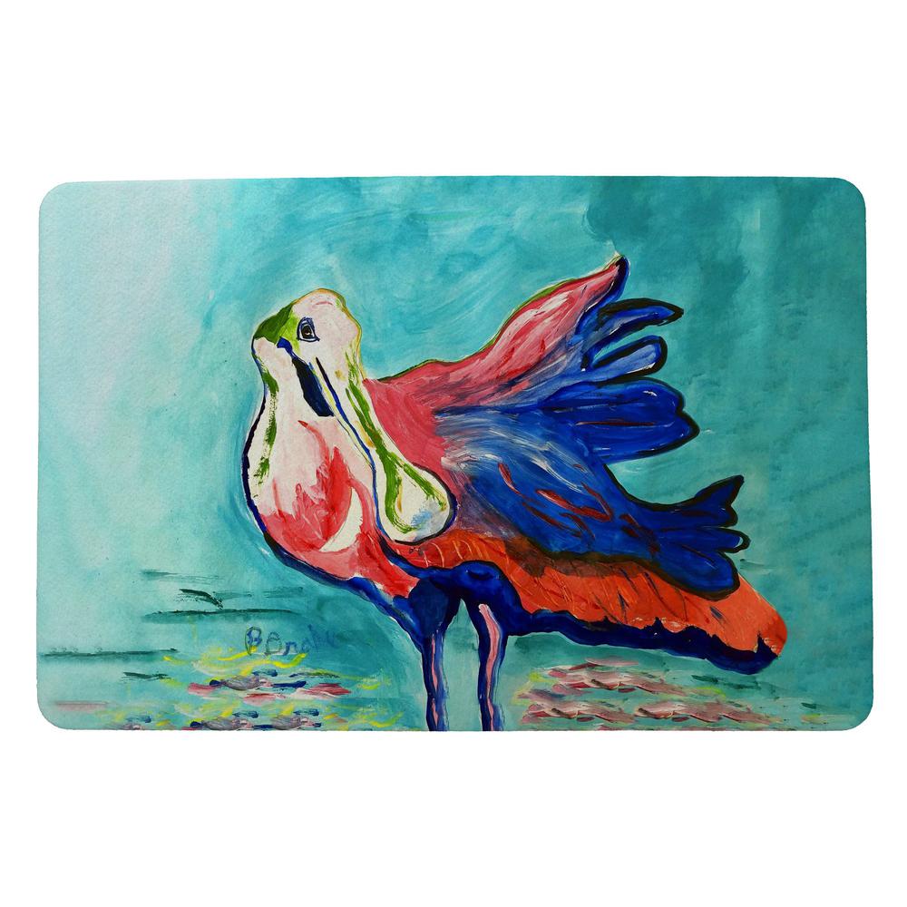 Spoonbill Looking Door Mat 18x26. Picture 1