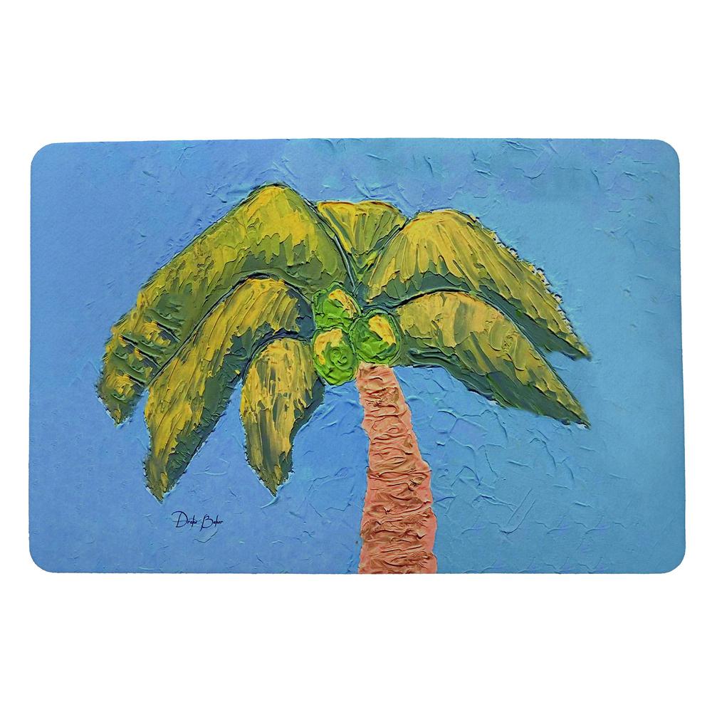 Drake's Palm Tree Door Mat 18x26. Picture 1