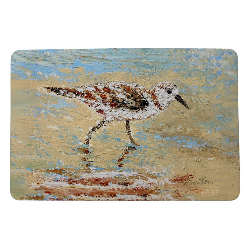 Lone Sandpiper Door Mat 18x26. Picture 1