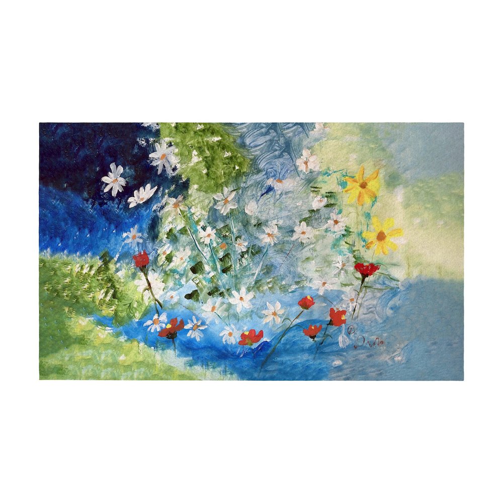 Many Wildflowers Door Mat 18x26. Picture 1