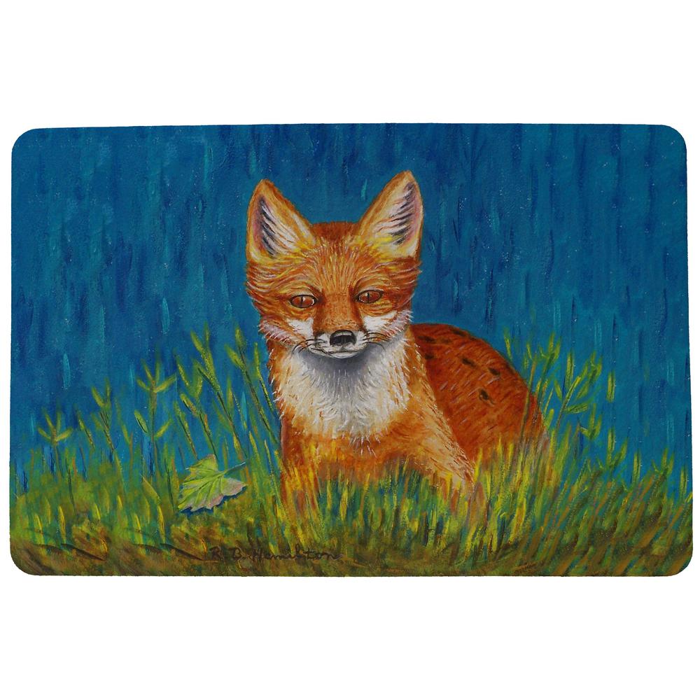 Red Fox Door Mat 18x26. Picture 1