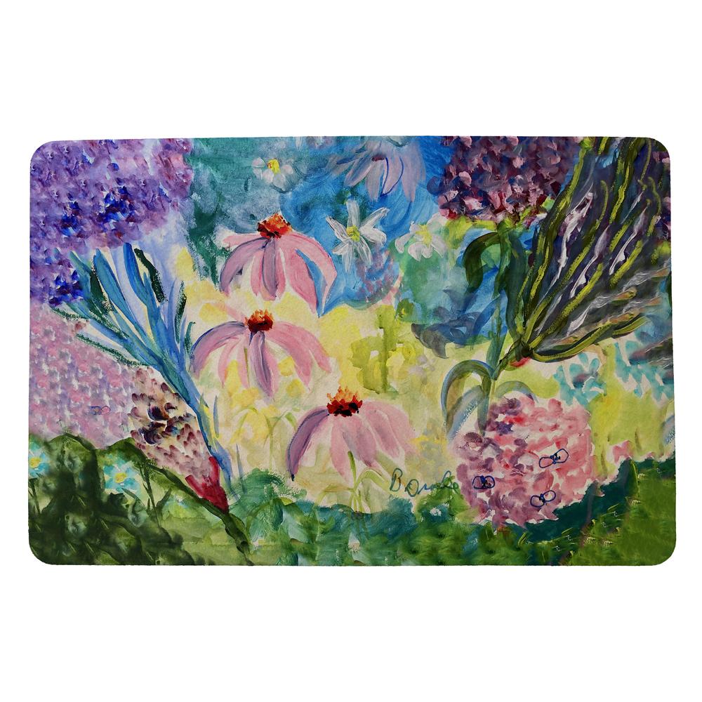 Pink Garden Door Mat 18x26. Picture 1