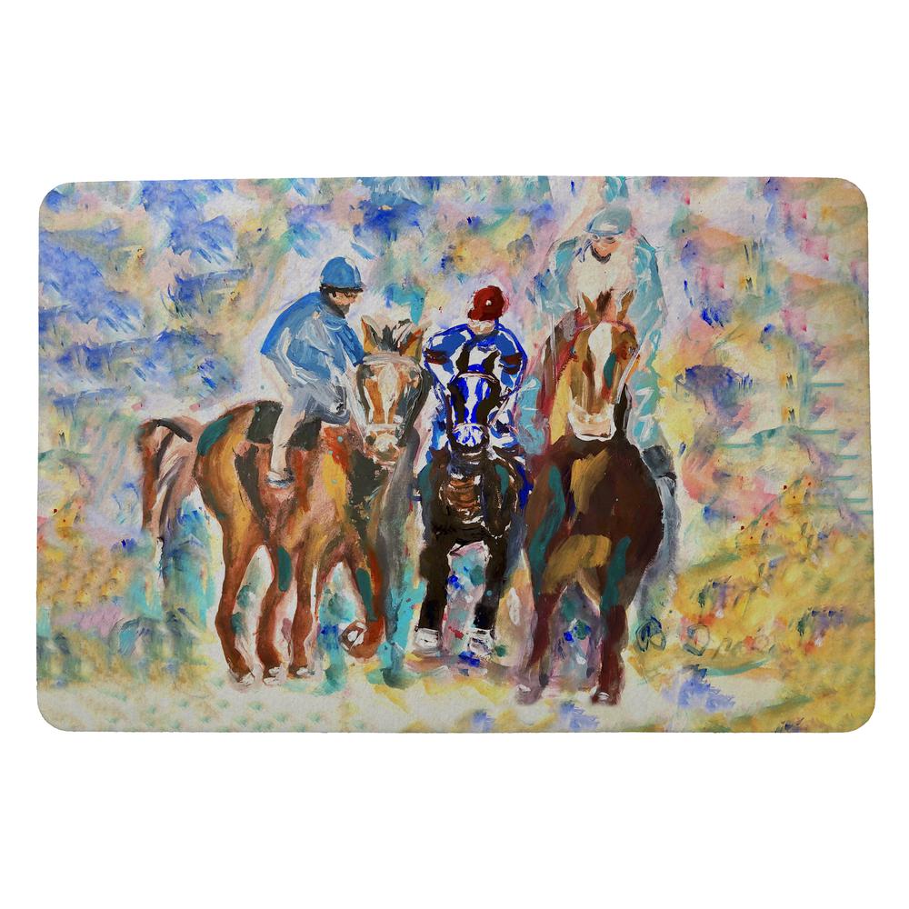 Three Racing II Door Mat 18x26. Picture 1