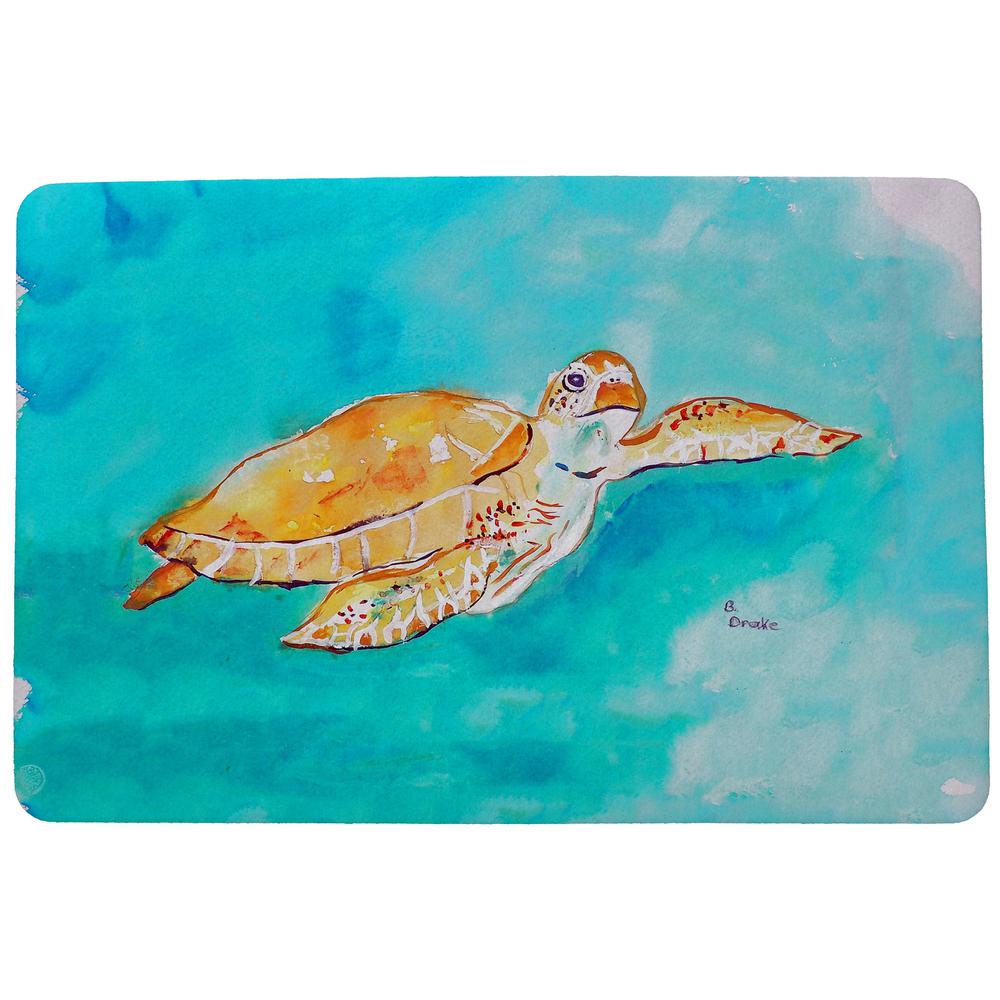 Brown Sea Turtle Door Mat 18x26. Picture 1