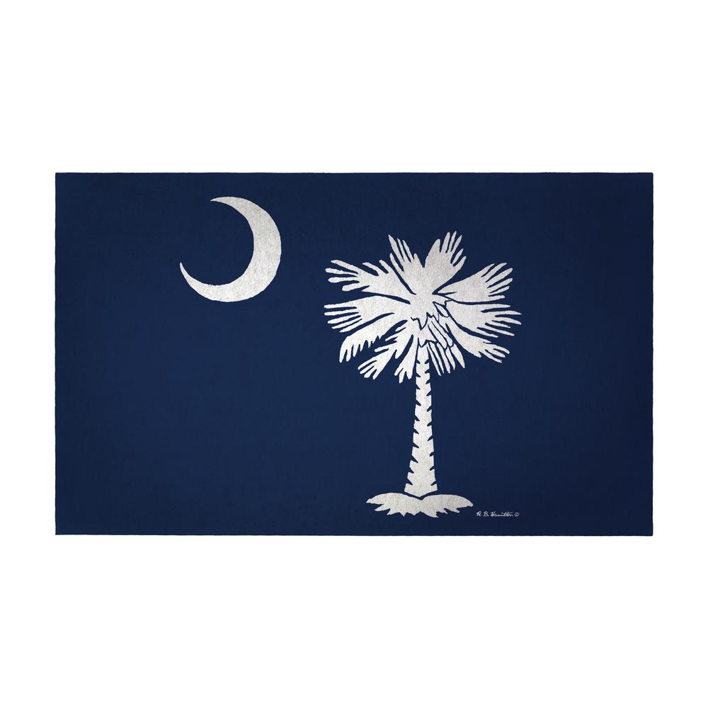 Palmetto Moon Door Mat 18x26. Picture 1