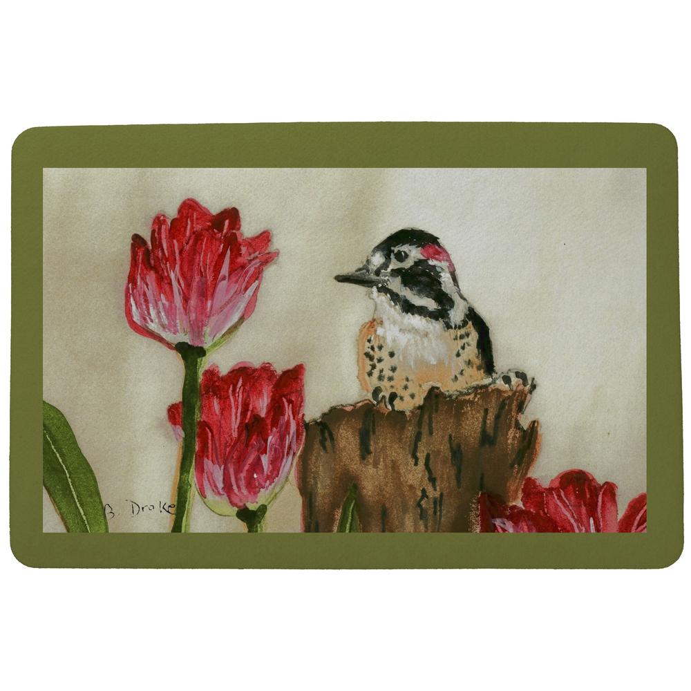 Woodpecker Door Mat 18x26. Picture 1