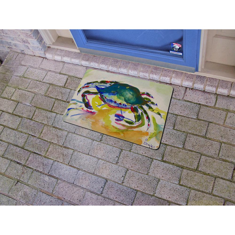 Green Crab Door Mat 18x26. Picture 2