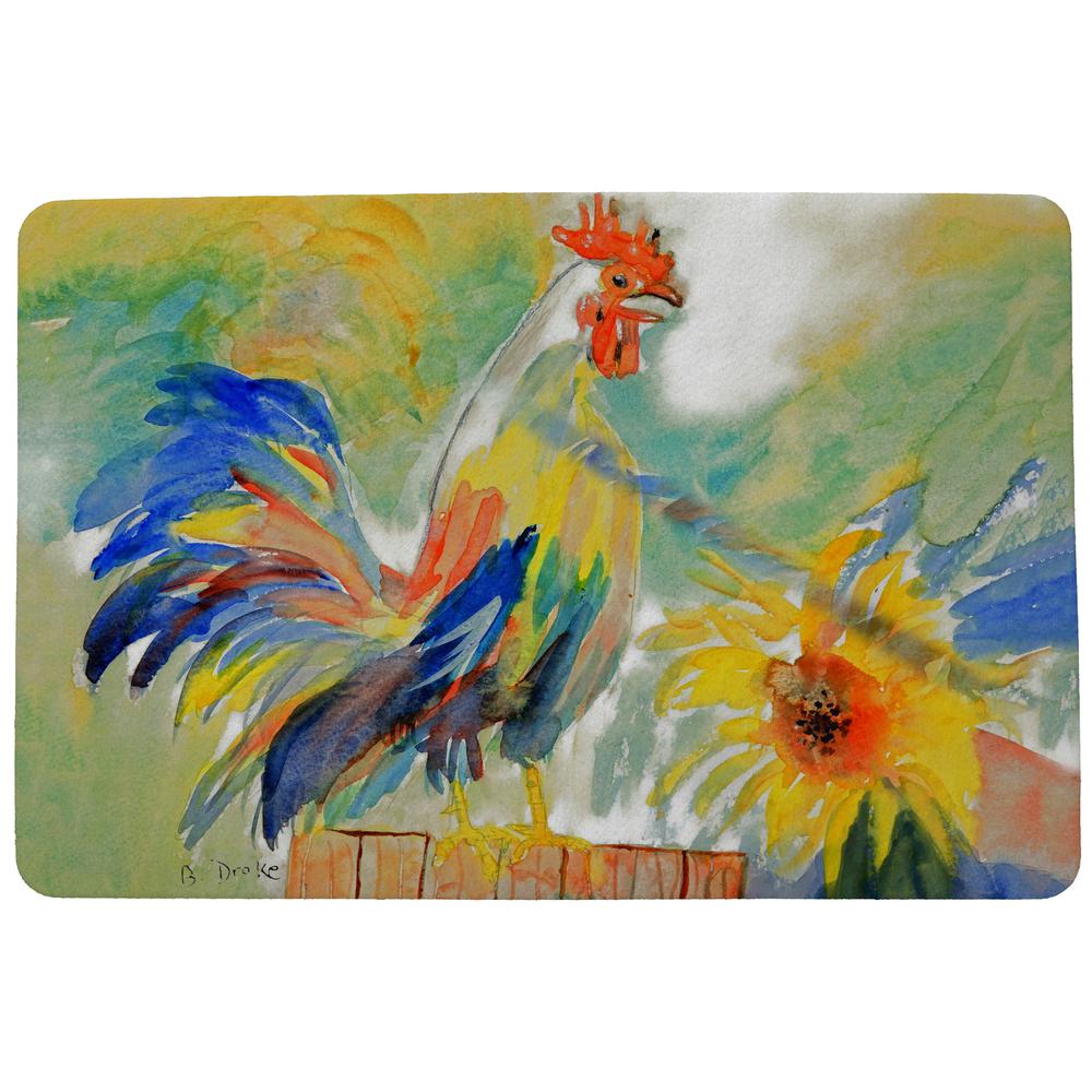 Betsy's Rooster Door Mat 18x26. Picture 1