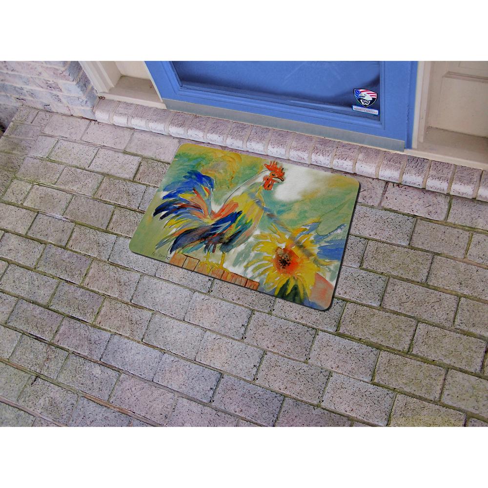 Betsy's Rooster Door Mat 18x26. Picture 2