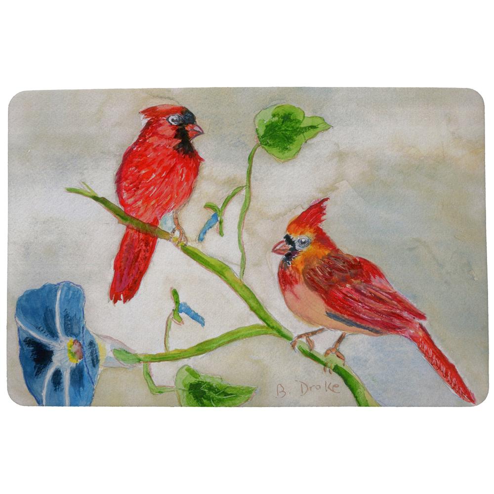 Betsy's Cardinals Door Mat 18x26. Picture 1