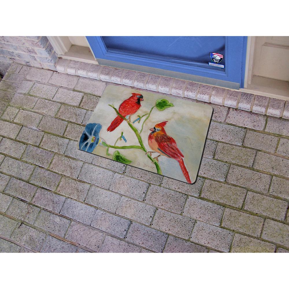 Betsy's Cardinals Door Mat 18x26. Picture 2