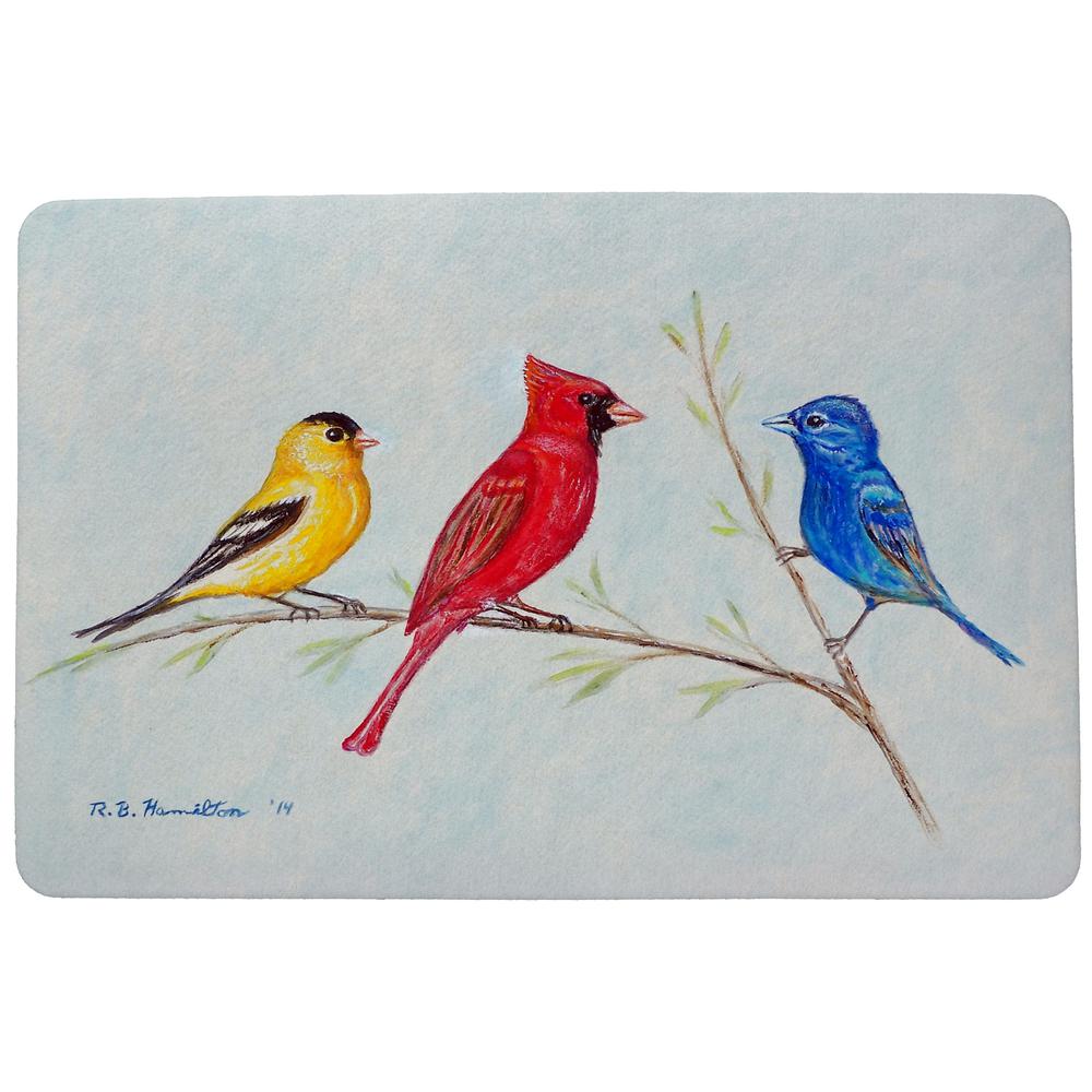 Three Birds Door Mat 18x26. Picture 1