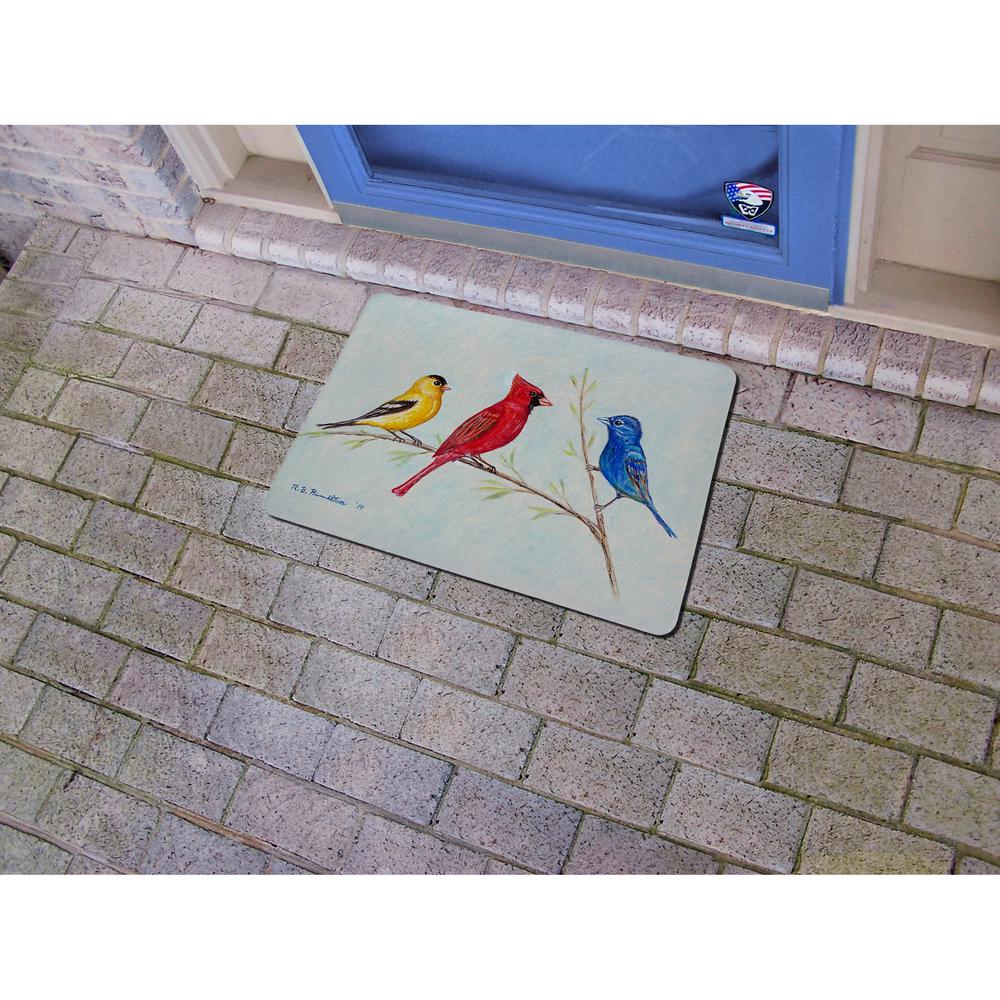 Three Birds Door Mat 18x26. Picture 2