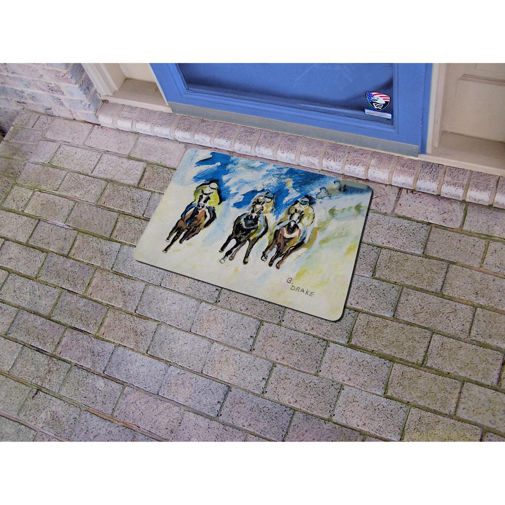 Three Racing Door Mat 18x26. Picture 2