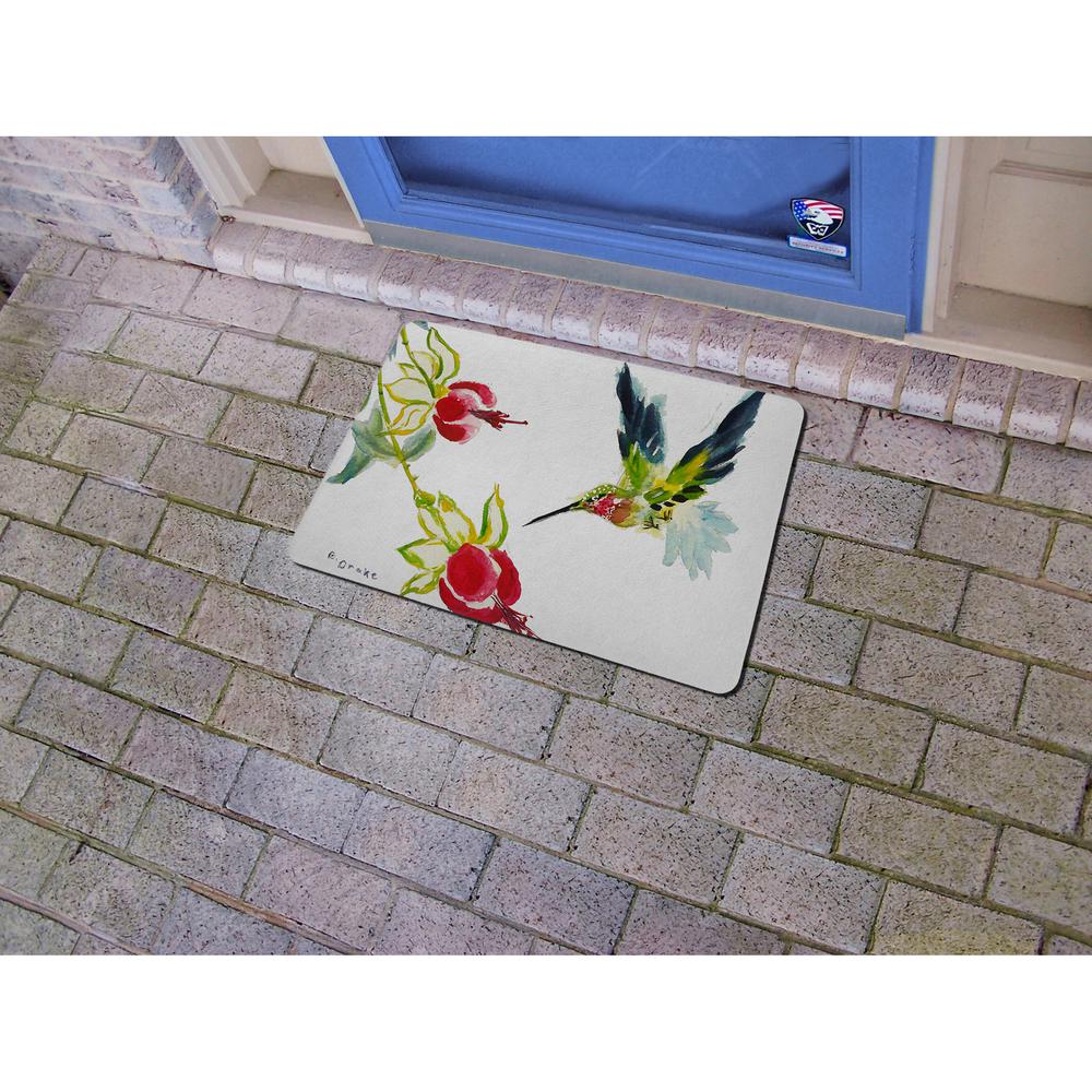 Betsy's Hummingbird Door Mat 18x26. Picture 2