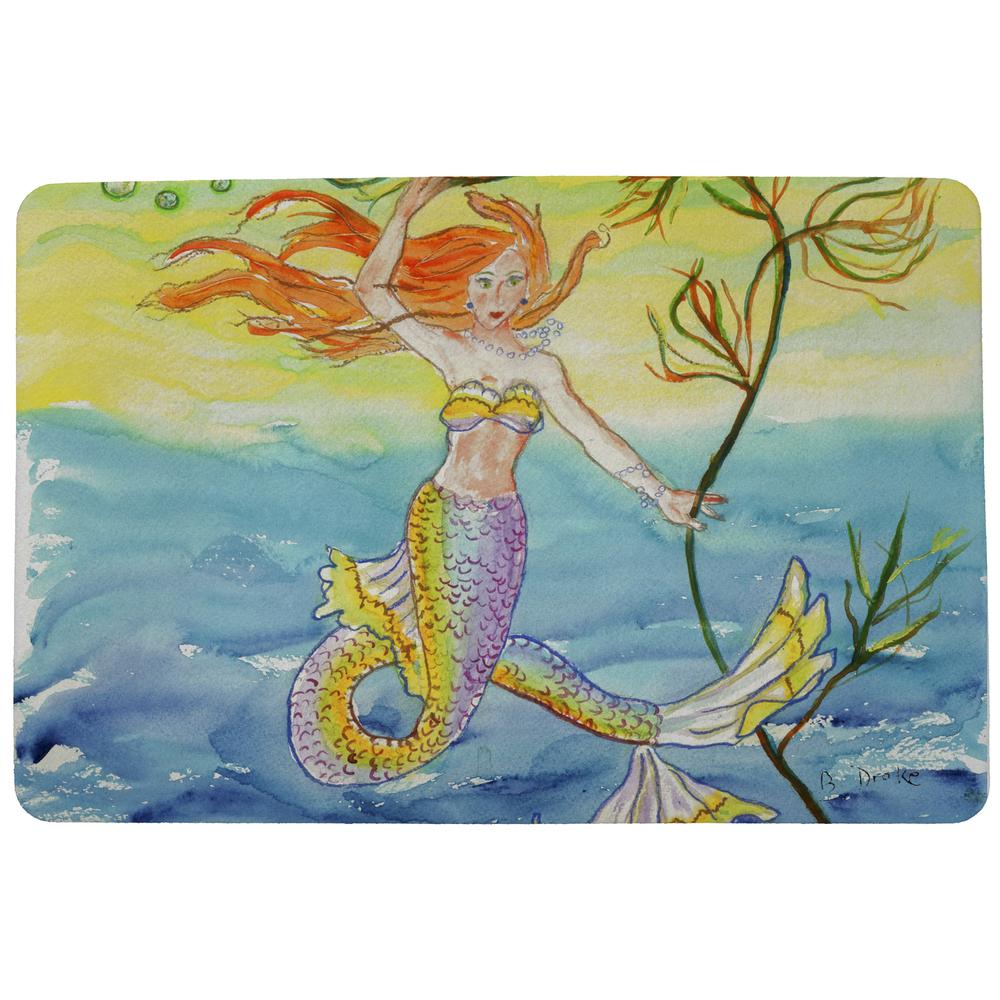 Betsy's Mermaid Door Mat 18x26. Picture 1