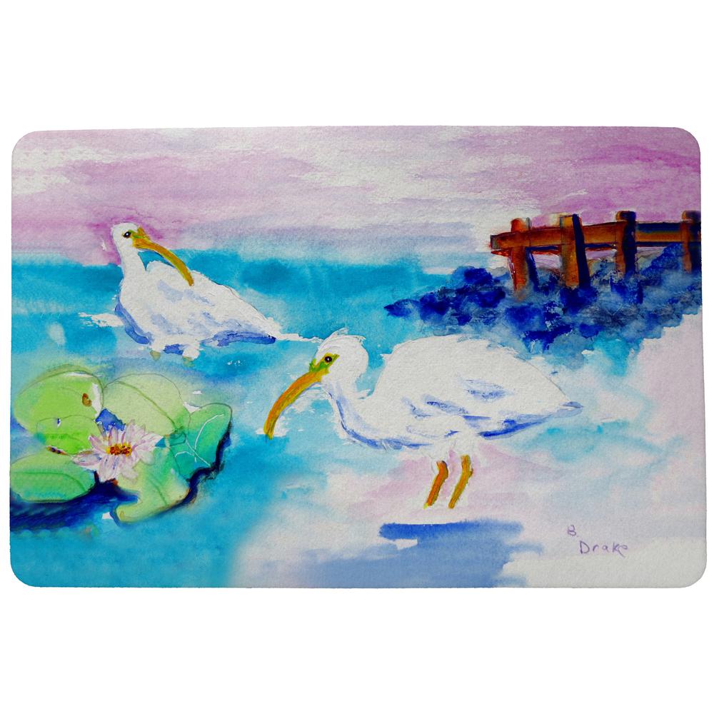 Betsy's White Ibis Door Mat 18x26. Picture 1