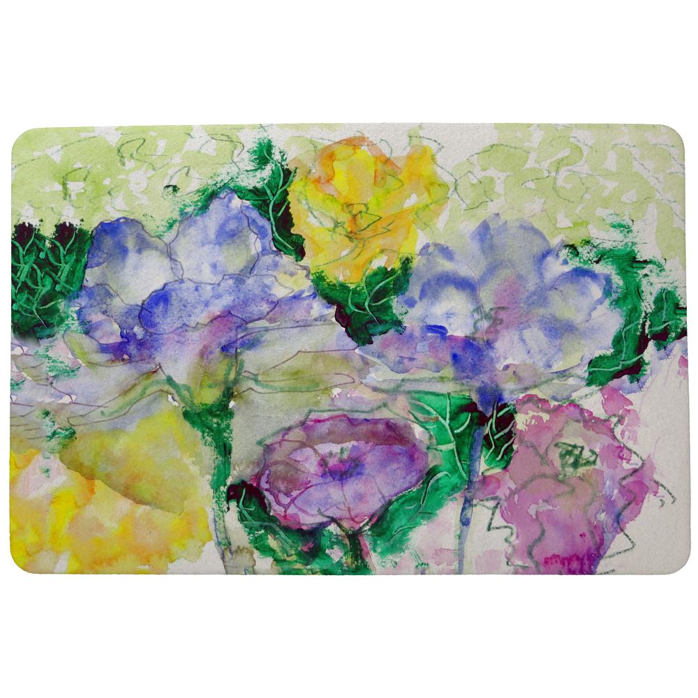 Watercolor Garden Door Mat 18x26. Picture 1