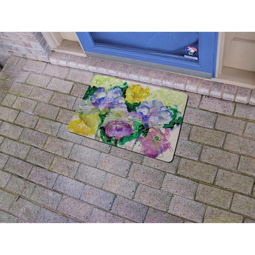 Watercolor Garden Door Mat 18x26. Picture 2
