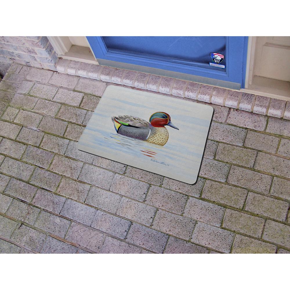 Green Wing Teal Door Mat 18x26. Picture 2