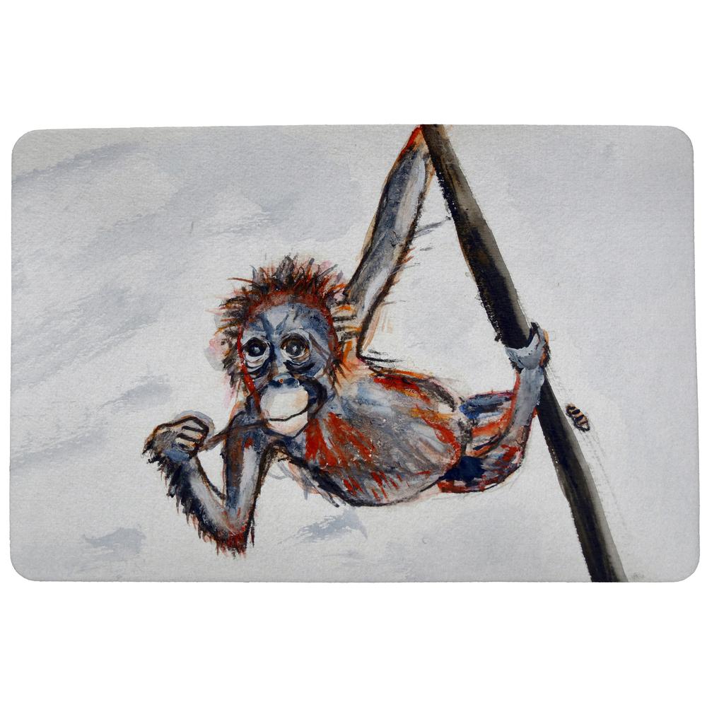 Betsy's Monkey Door Mat 18x26. Picture 1