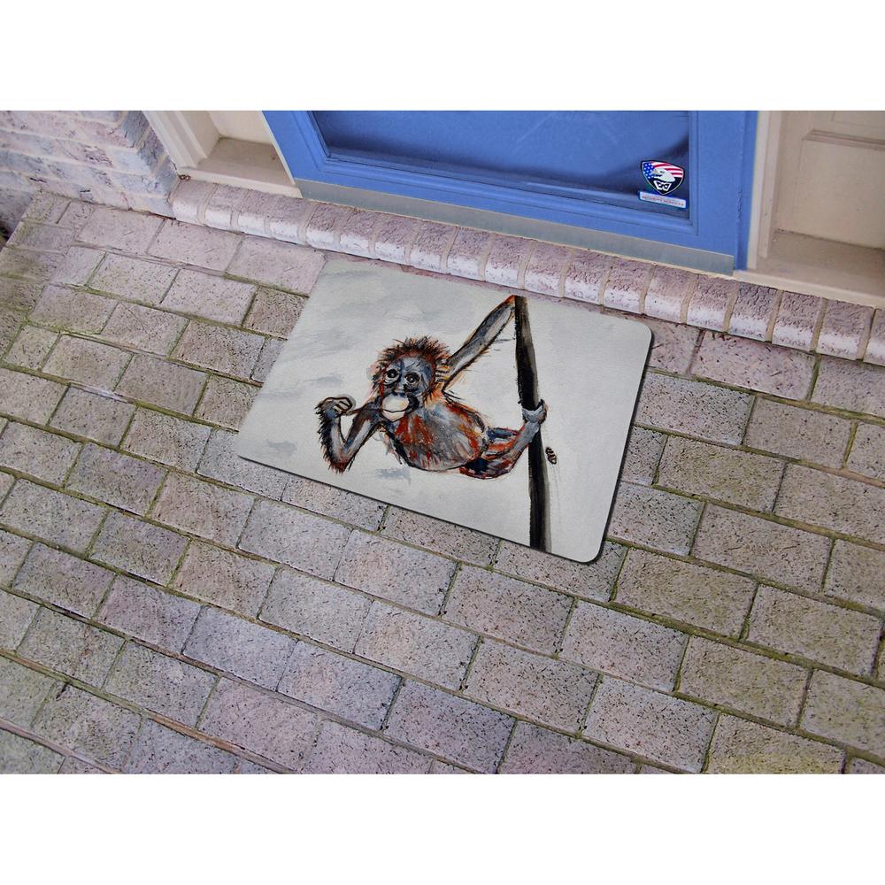 Betsy's Monkey Door Mat 18x26. Picture 2