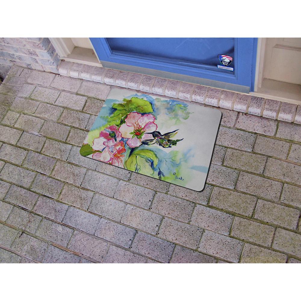 Hummingbird & Hibiscus Door Mat 18x26. Picture 2