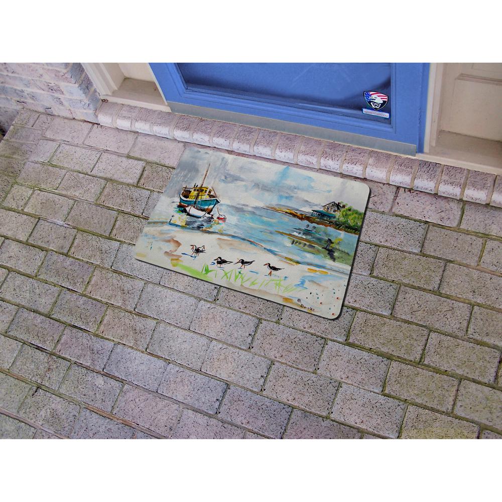 Boats & Sandpipers Door Mat 18x26. Picture 2