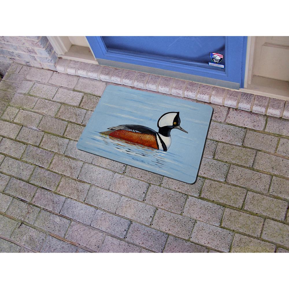 Hooded Merganser Door Mat 18x26. Picture 2
