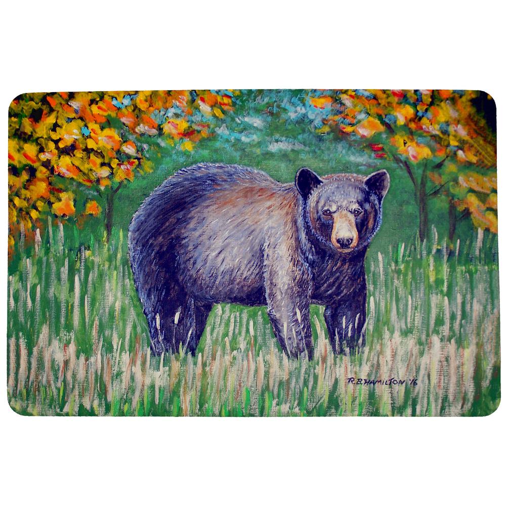 Black Bear Door Mat 18x26. Picture 1