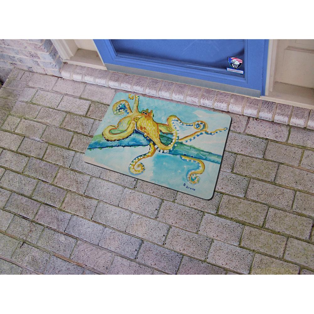 Gold Octopus Door Mat 18x26. Picture 2
