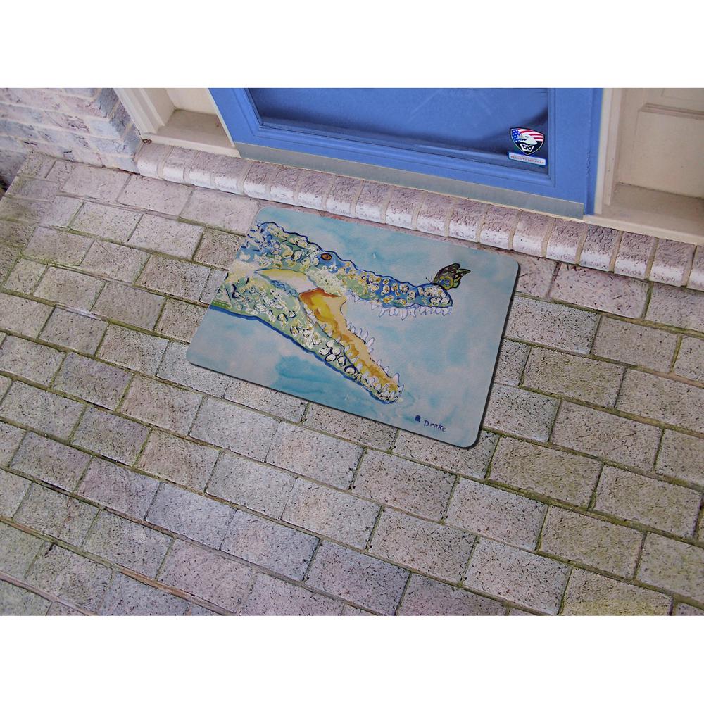 Croc & ButterFly Door Mat 18x26. Picture 2