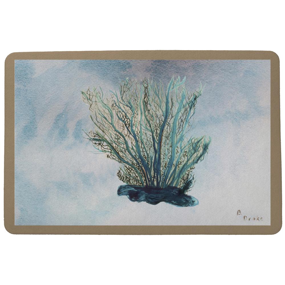 Blue Coral Door Mat 18x26. Picture 1