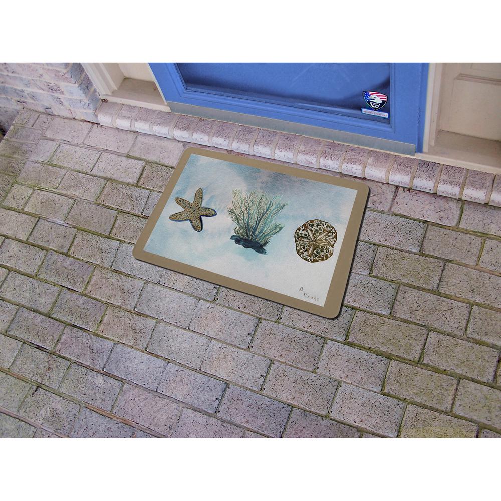 Blue Coral Door Mat 18x26. Picture 2