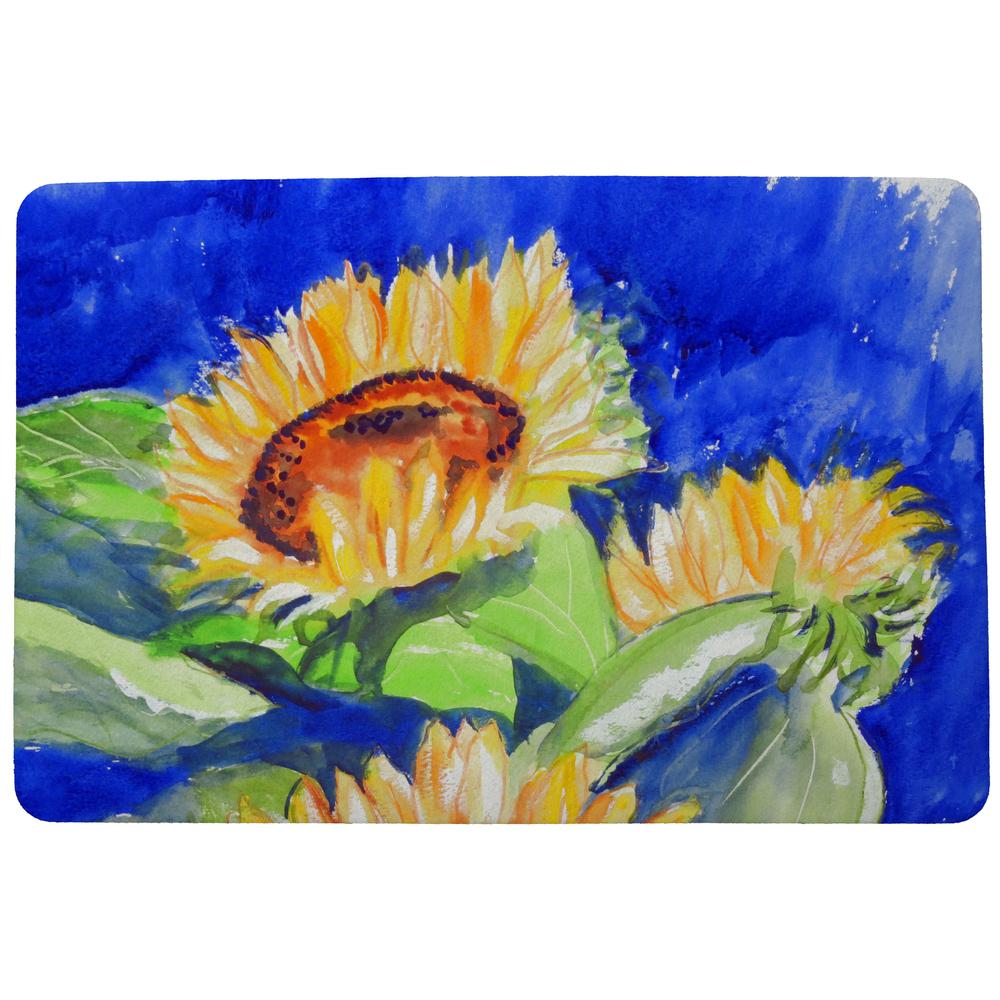 Rising Sunflower Door Mat 18x26. Picture 1