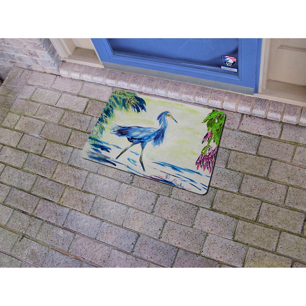 Blue Egret Door Mat 18x26. Picture 2