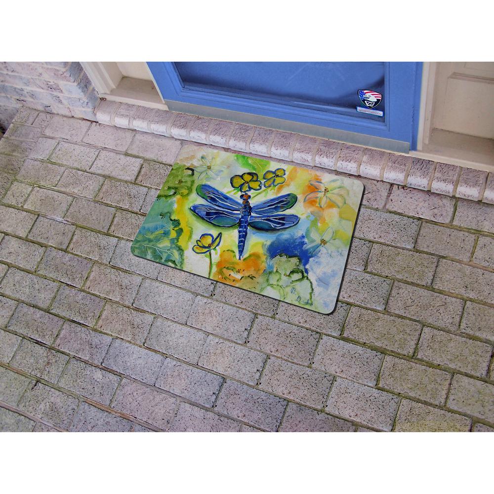 Dragonfly Garden Door Mat 18x26. Picture 2