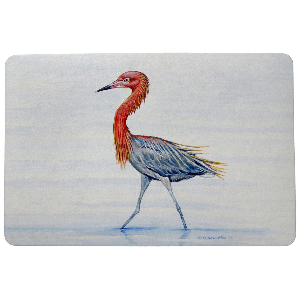 Reddish Egret Door Mat 18x26. Picture 1