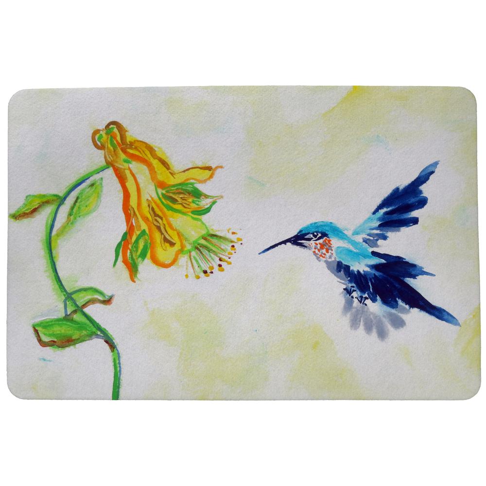 Bird & Yellow Flower Door Mat 18x26. Picture 1