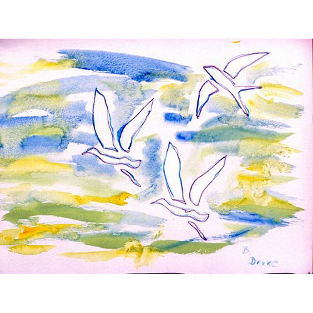 Three Gulls Door Mat 18x26. Picture 1