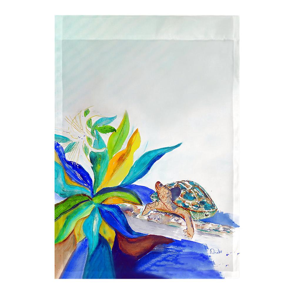 Turtle & Lily Flag 12.5x18. Picture 1