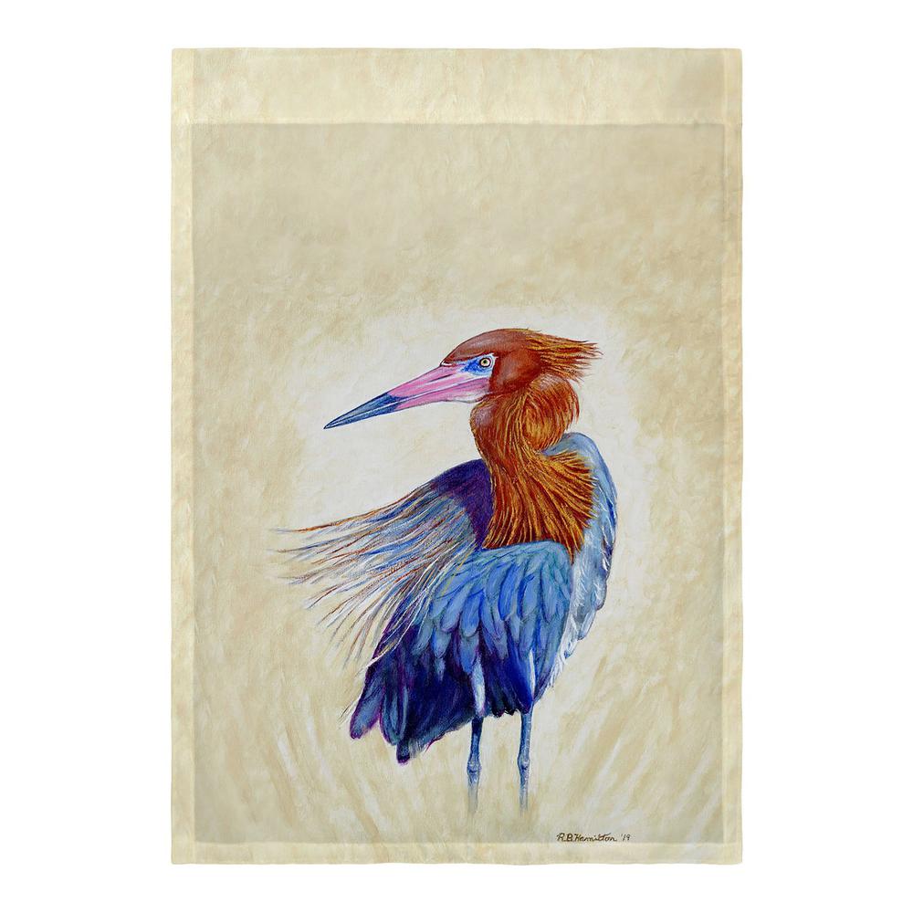 Reddish Egret Portrait Flag. Picture 1